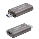 Audio Video Capture Card, 4K HDMI USB 3.0 1080P Portable Mini Video Converter