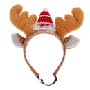 Adjustable Pet Reindeer Antlers Headband Dog Cat Hair Hoop Headwear Halloween