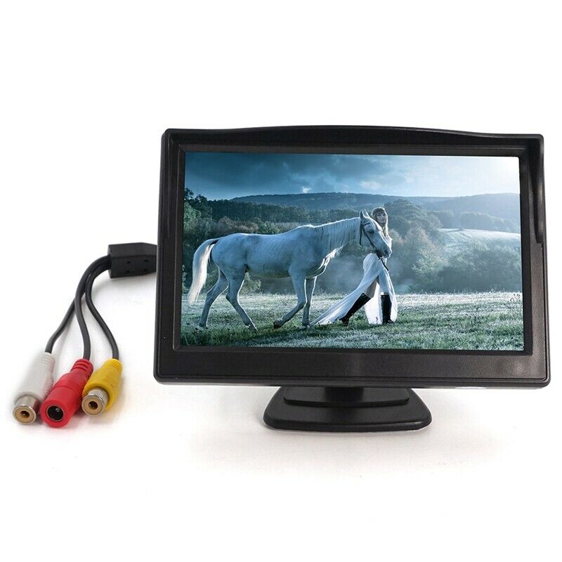 5 Inch Car Rear View Monitor Screen, Universal TFT LCD AV Backlight Car Col