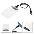 1Pc USB 3.0 SATA external 2.5" inch HDD SSD enclosure disk case transparent caME