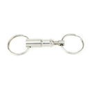 Detachable Pull Apart Quick Release Keychain Key Ring Two Split Rings K XKR