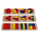 Montessori Sensorial Material Mathematics Material Geometry Multiple Blocks