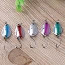 5pcs 3.0g/5cm Colorful Metal Hard Spoon Sequin Fishing Lures Copper Baits