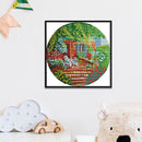 Green Garden Cross Stitch Kits Handmade 11CT Stamped Decor Needlework Craft