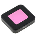 2 Pieces Practical Camera Lens Protection Filter Fit for GoPro, Purple+Red