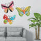 3pcs Iron Butterfly Home Decor Sculpture Bedroom Indoor Outdoor Wall Art Office