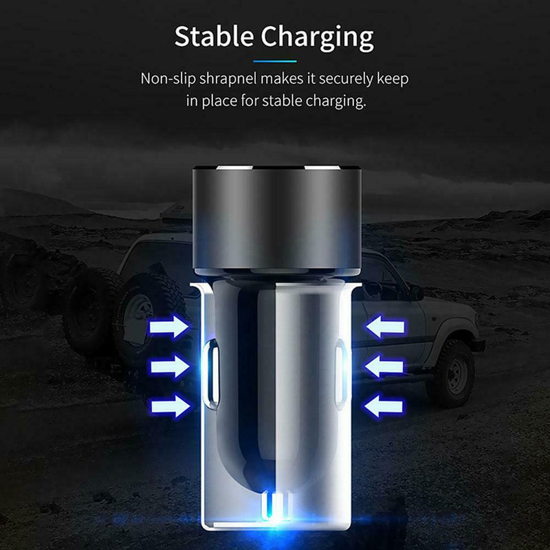 Floveme 5V 3.6A QC Dual USB Quick Charge Car Charger with Digital Display