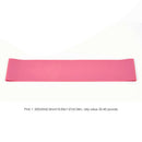 Fitness Yoga Workout Squats Training Hip Loop Resistance Bands (Pink 0.9)