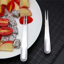 10Pcs Stainless Steel Forks For Salad Dessert Fruit Snacks Cake Dinner Tab LFA
