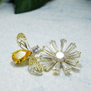 Cute Animal Insects Flying Bee Brooch Lady Men'S Corsage Hat Scarf Accessor