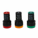 Red, yellow-green light lamp 22 mm LED pilot display panel AC 220 V 3 pcs L7R4
