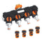 4 Way Garden Hose Splitter Adapter & 3/4" Connector Set for Outdoor Faucet