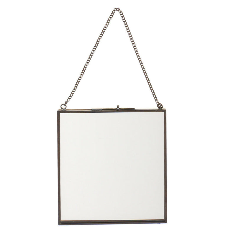 2 Sided Hanging Glass Display Frame for Photo Picture Specimen 14x16cm