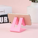 Universal Plastic Desktop Holder Tablet Mobile Phone Stand Bracket (Pink) A