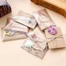 20pcs DIY Paper Handmade Dry Flower Invitation Greeting Card with Envelope