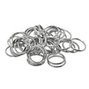 50x Iron Round Split Key Rings Keyring Keychain Loop Jewelry Findings 20mm