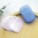 60Pcs Disposable Soap Paper Clean Scented Slice Foaming Box Mini Paper SEAU