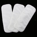 Reusable Baby Cloth Diaper 3-Layer Bamboo Fiber Insert Liner Washable Diaper