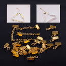 12sets Bracelet Necklace Curb Ends Chain Extender Lobster Clasp Clip Connector