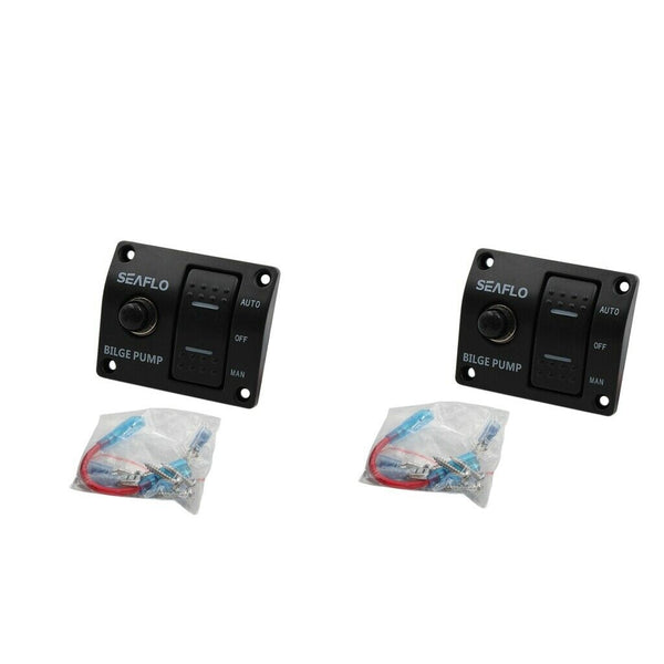 2pcs  3-Way Bilge Pump Switch Panel