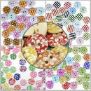 Buttons for Kids Button WOOD Kids Buttons Colorful Mix Scrapbooking Mix 15  J5E6