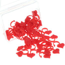 50pcs Heart Shaped Stitch Markers Knitting Crochet Locking Knitting HoldtbTOCA