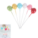 6pcs/lot Balloon Cake Topper Happy Birthday Cake Topper Wedding Party Deorat Hn