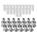 40Pcs Ceramic Sleeve Metal Adapter Connector Repair for Red