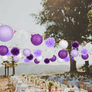 15Pcs Decorations Paper Flower Ball Paper Paper Lanterns Set Party Wedding  E4X1