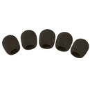 Microphone Ball Sponge Foam Cover (Set of 5, Black) B4N3