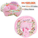 Floral Print Baby Sofa Cover Seat Support Learning To Sit Chair Case (D) A