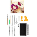 15Pcs Craft Weeding Tools Set, Basic Craft Vinyl Tools for Weeding, Silhouette,