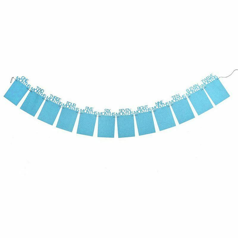 1-12 Month Baby Photo Frame Kids Birthday Gift Home Decorations Hanging Pho A8G9