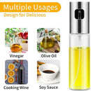 Oil Sprayer for Cooking , 100ml Olive Oil Sprayer Glass Bottle Gispenser for