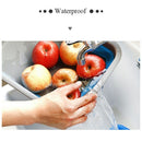 Folding Silicone Basket Storage Bucket Kitchen Accessories Vegetable Fruit