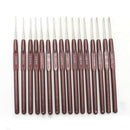 16pcs ABS Handle Crochet Hooks Handle Knitting Needles Set Crochetings and