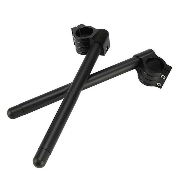 Universal 36mm CNC Clip-ons Handle Grip Handlebar Motorcycle Black