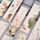 30pcs Chinese Style Creative Paper Painting Bookmarks Retro Cards Boxed Bookmark
