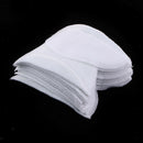 Pack of 10 Pairs Unisex Comfortable Breathable Shoulder Pads Sew-in White Cotton