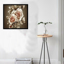 Needlework Diamond Painting Flower Peony Series Cross Stitch DIY Round Diam