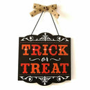 New Age Scare Halloween Party Trick or Treat Hanging Sign Decoration, Board