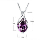 Natural Crystal Amethyst Healing Point Chakra Bead Stone Pendant for Necklace