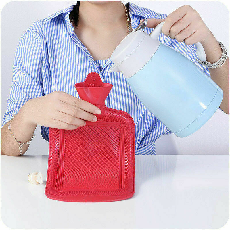 HOT THICK Rubber HOT WATER BOTTLE BAG WARM Relaxing Heat Cold Therapy New