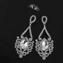 Bridal Diamante Crystal Rhinestone Chandelier Earrings Wedding Prom Jewelry