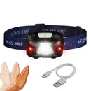 USB Rechargeable LED Headlights Headlamp  Head Light Torch Bright  Flas KMI