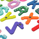 36Pcs Wooden Letters Numbers Home Decor Fridge Magnets Educational Learn Toys