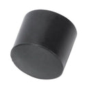 50 Pcs Black Rubber PVC Flexible Round End Cap Round 12mm Foot Cover X2A7