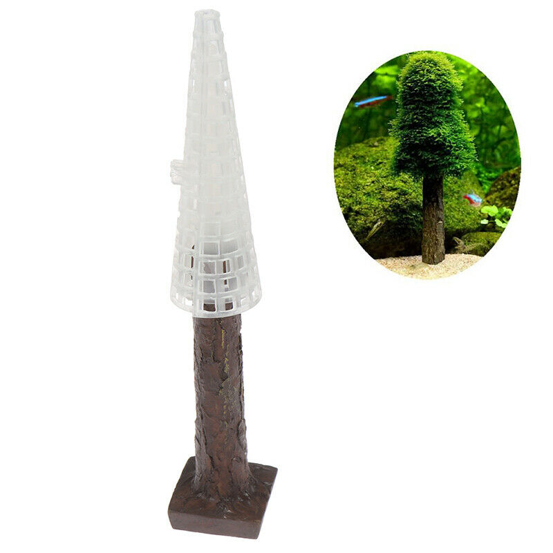 Aquarium Fish Tank Landscape Simulation Xmas Moss Christmas Tree Plant Decor  Nw