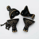 8pcs Jewelry Chest Gift Box Wood Case Decorative Feet Leg Corner Protector Guard
