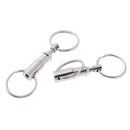 Polished Detachable Keychain Pull Apart Keyring Buckle Quick Release Hooks for